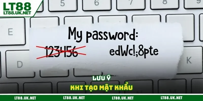 Lưu ý khi tạo mật khẩu