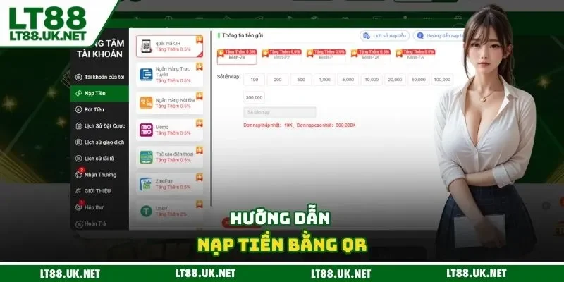 Hướng dẫn nạp tiền bằng QR