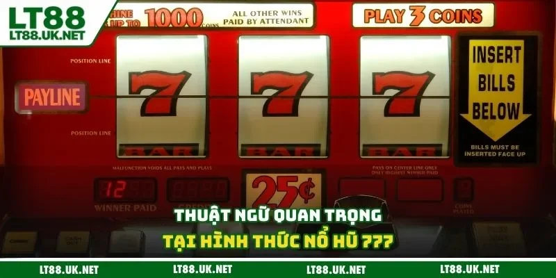 Thuật ngữ quan trọng tại hình thức nổ hũ 777